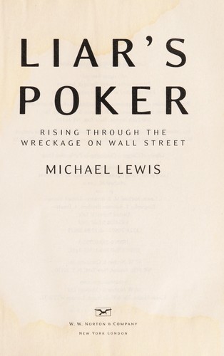 Liar's Poker by Michael Lewis book cover
