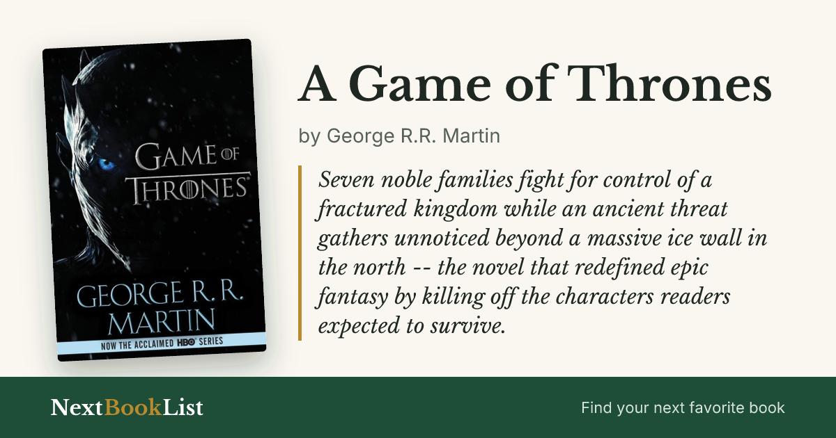 A Game of Thrones by George R.R. Martin: book review and summary