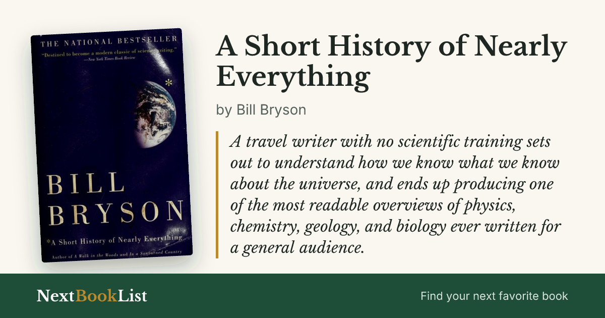 A Short History of Nearly Everything by Bill Bryson: book review and summary