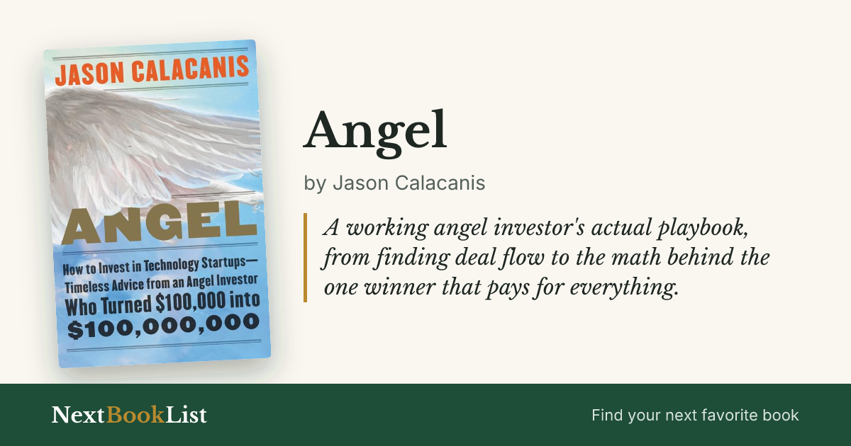 Angel by Jason Calacanis: book review and summary