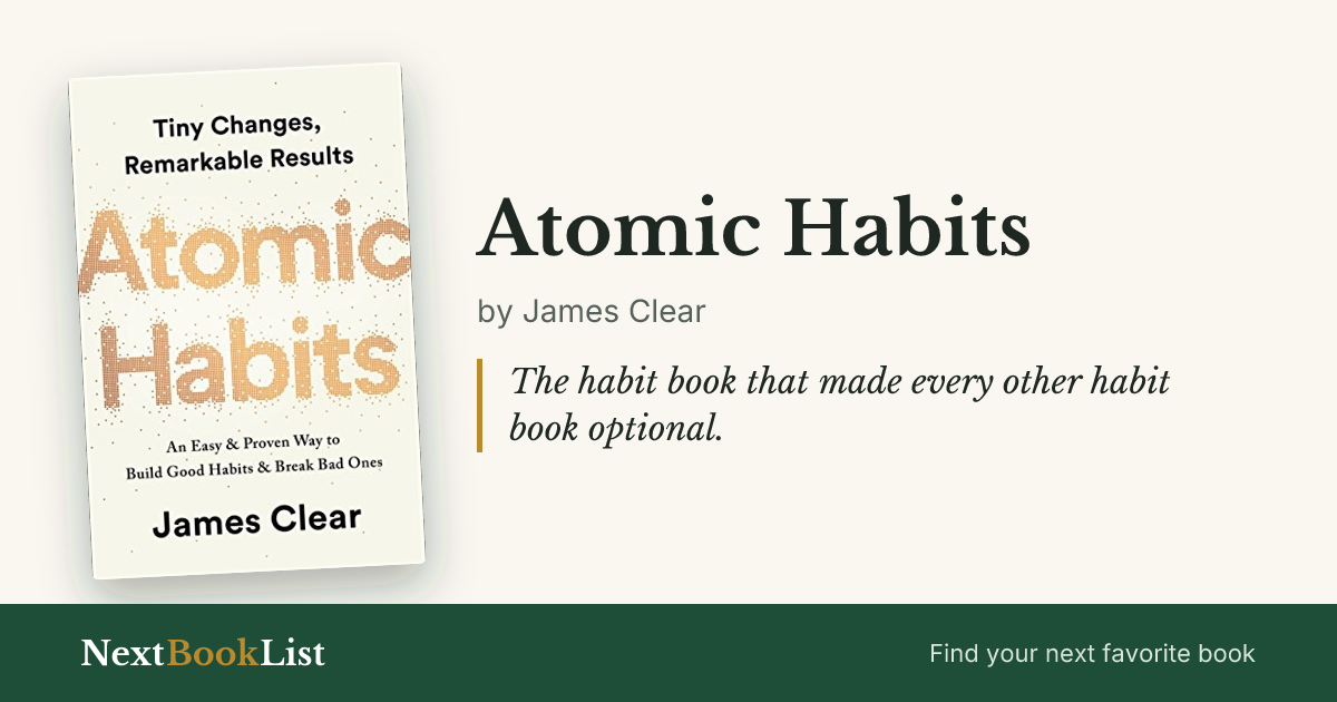 Atomic Habits by James Clear: book review and summary