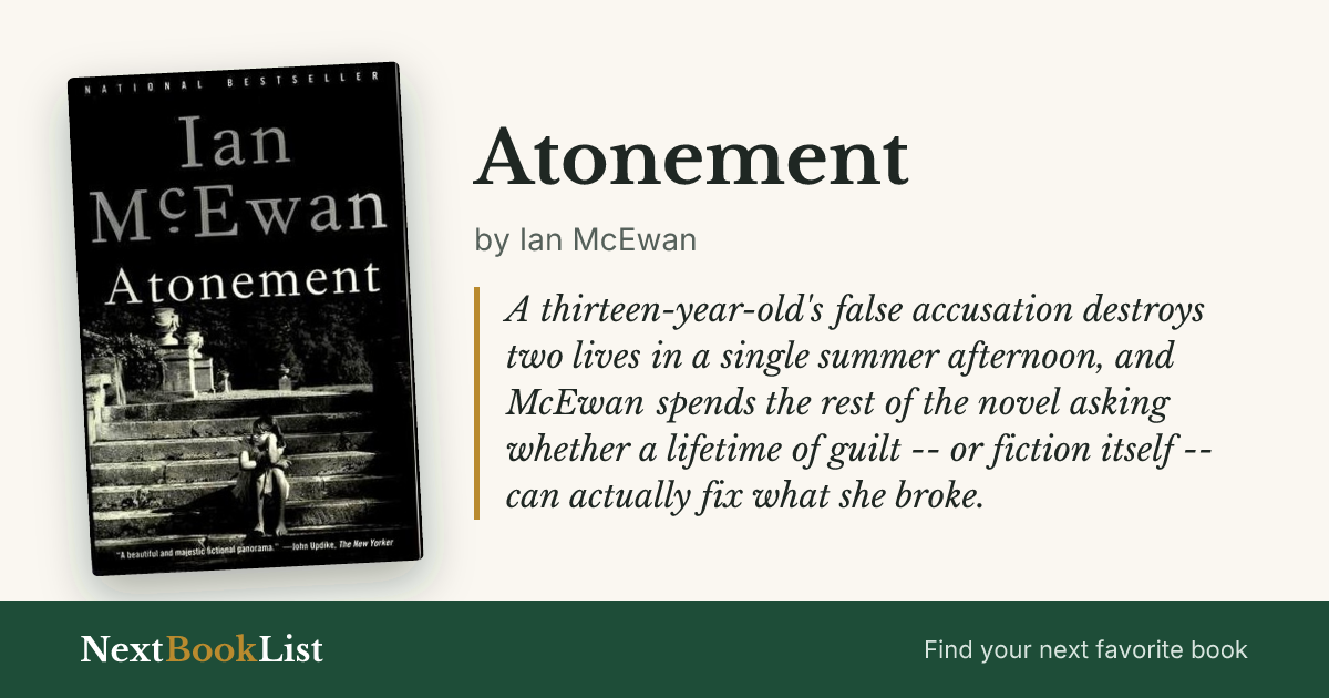 Atonement by Ian McEwan: book review and summary