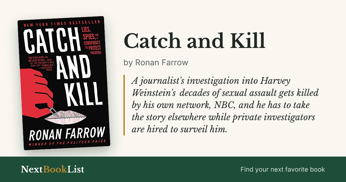 Catch and Kill by Ronan Farrow: book review and summary
