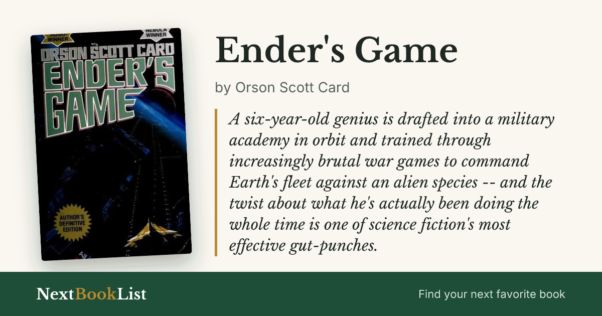 Ender's Game by Orson Scott Card: book review and summary