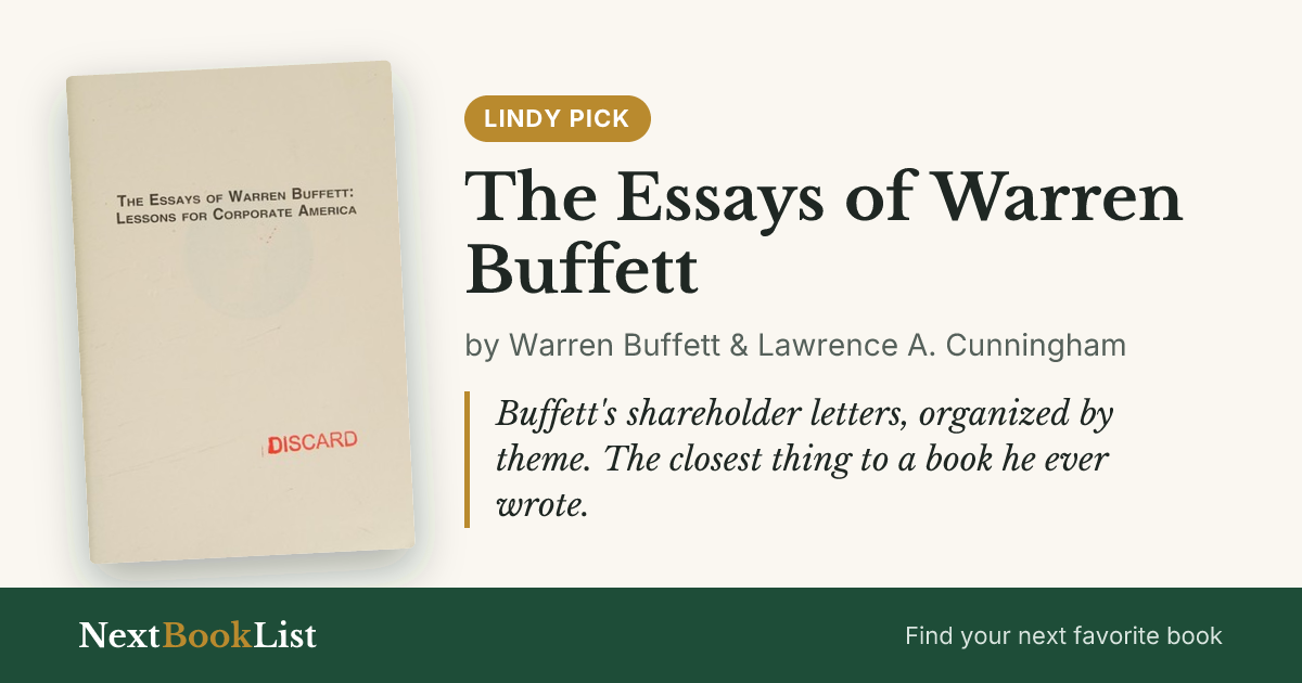 The Essays of Warren Buffett by Warren Buffett & Lawrence A. Cunningham: book review and summary