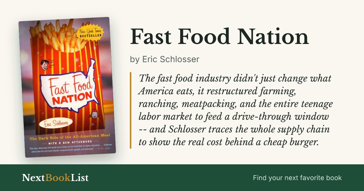 Fast Food Nation by Eric Schlosser: book review and summary