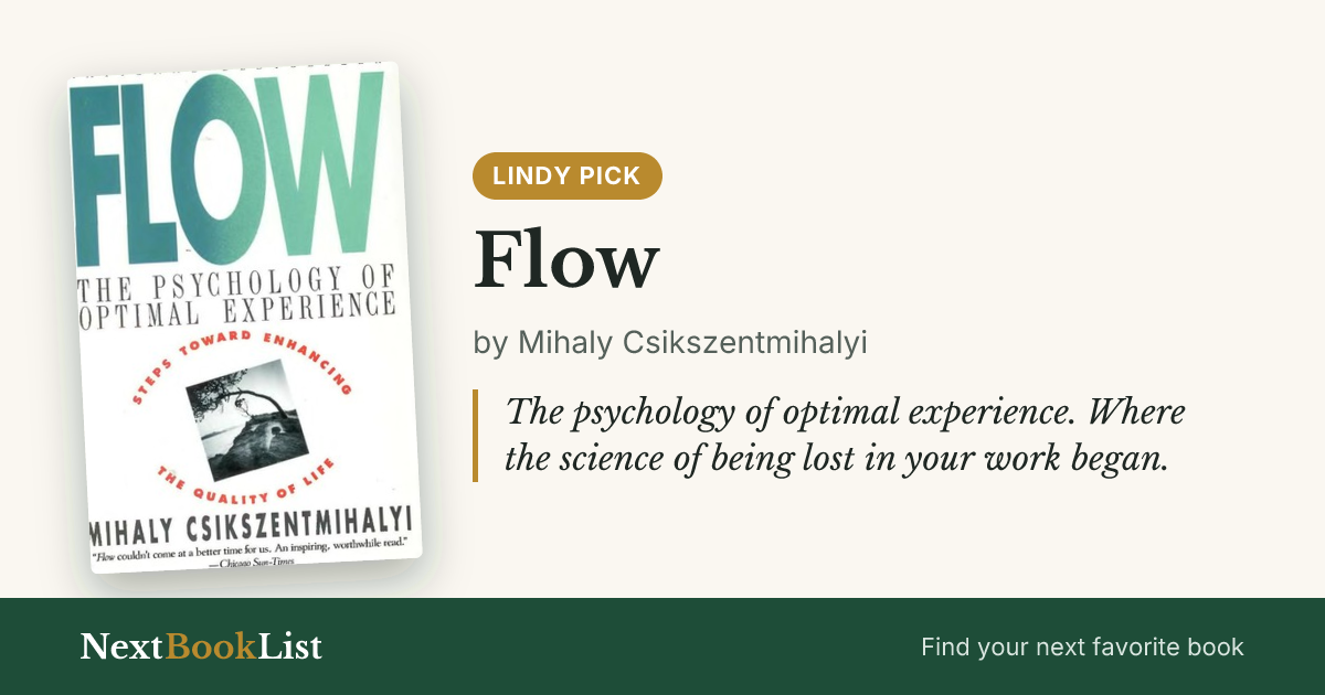 Flow by Mihaly Csikszentmihalyi: book review and summary