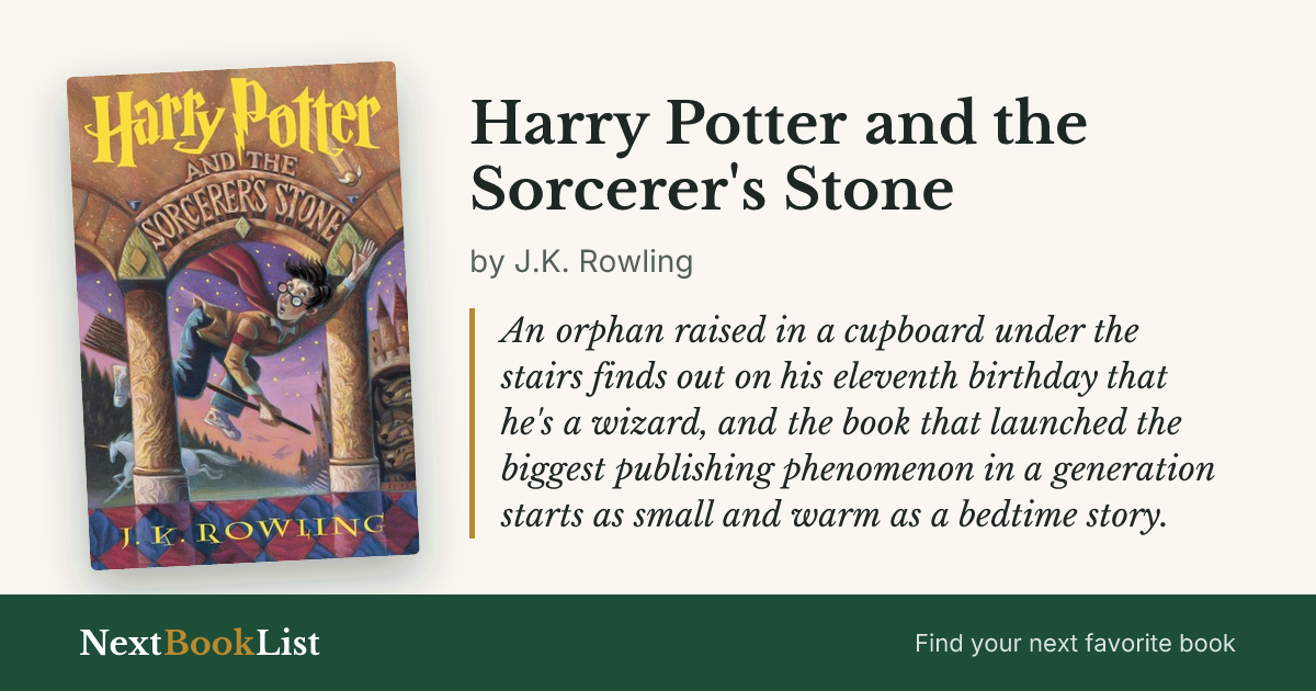 Harry Potter and the Sorcerer's Stone by J.K. Rowling: book review and summary