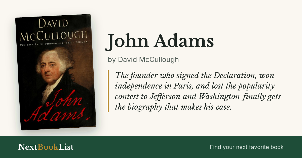 John Adams by David McCullough: book review and summary