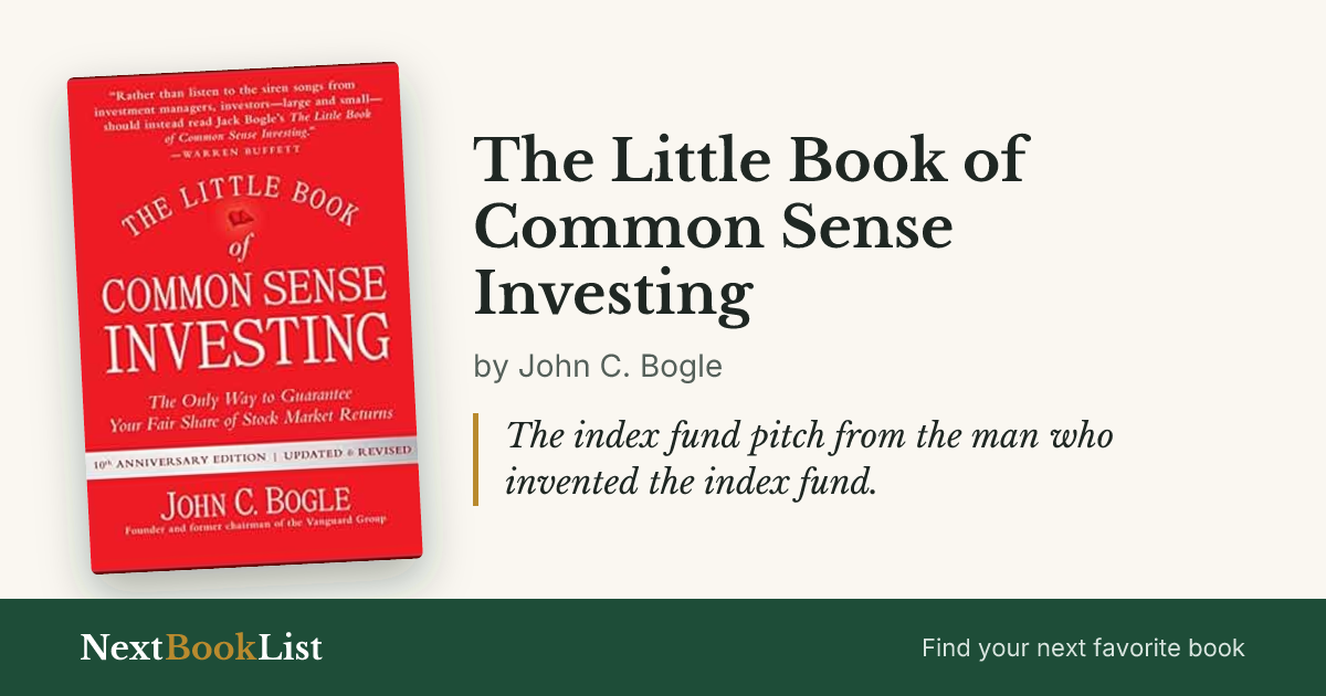 The Little Book of Common Sense Investing by John C. Bogle: book review and summary