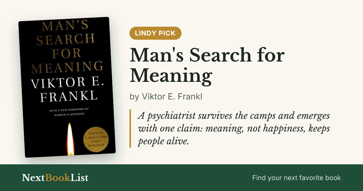 Man's Search for Meaning by Viktor E. Frankl: book review and summary