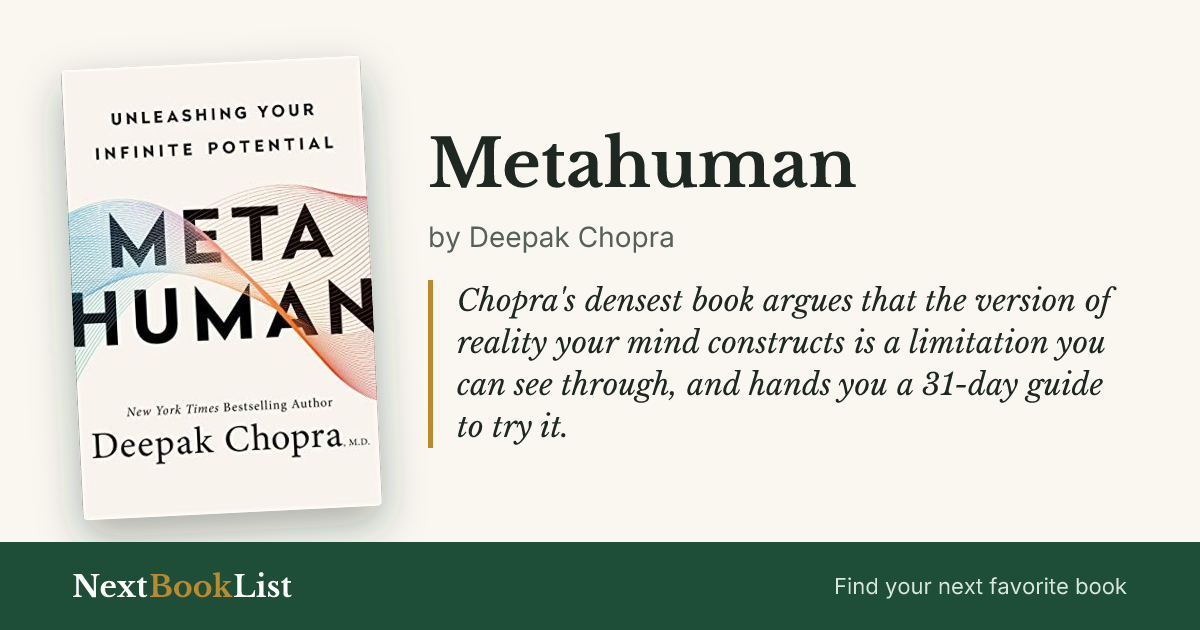 Metahuman by Deepak Chopra: book review and summary