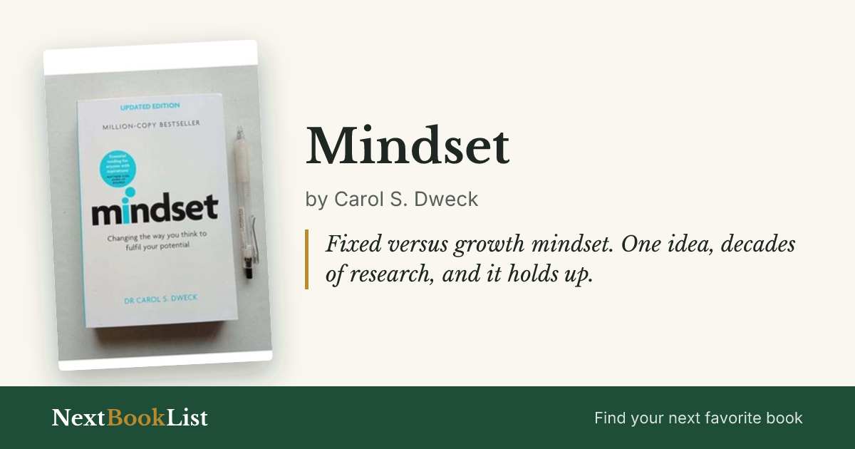 Mindset by Carol S. Dweck: book review and summary