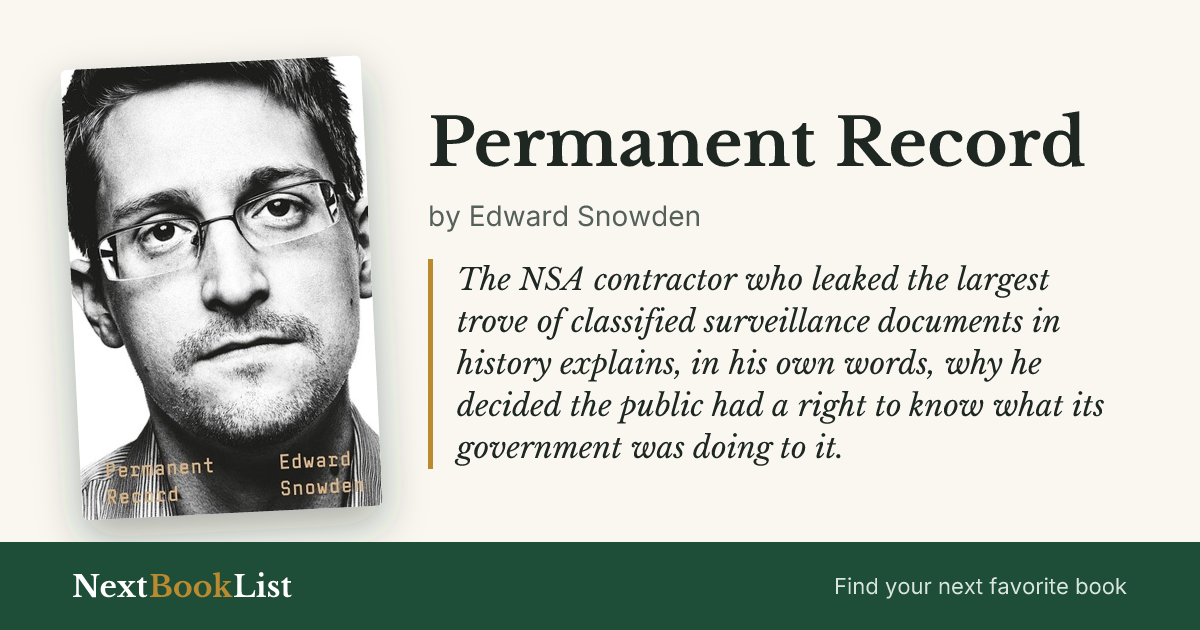 Permanent Record by Edward Snowden: book review and summary