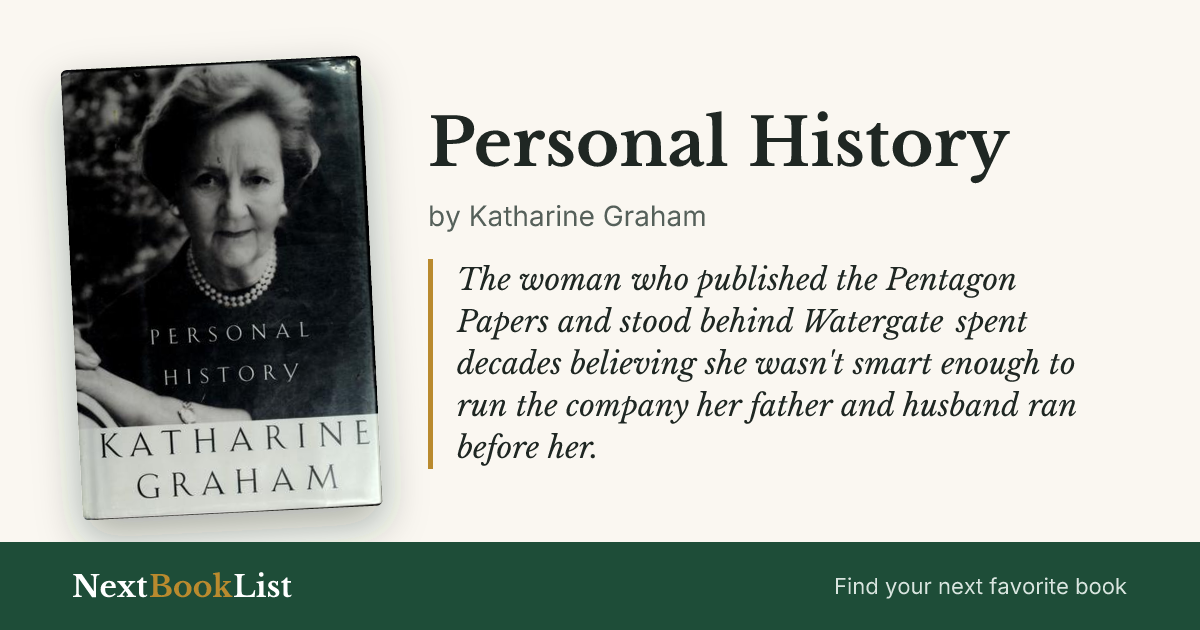 Personal History by Katharine Graham: book review and summary