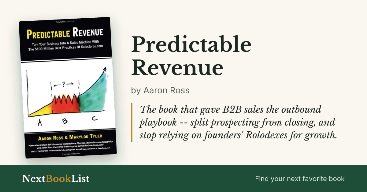 Predictable Revenue by Aaron Ross: book review and summary