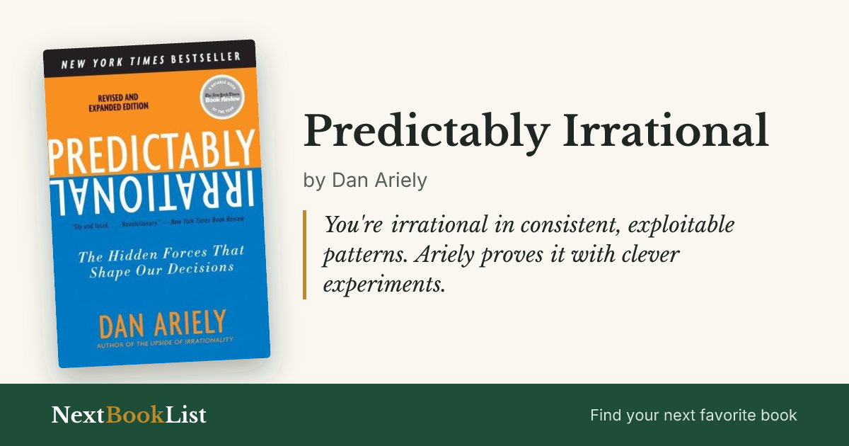 Predictably Irrational by Dan Ariely: book review and summary