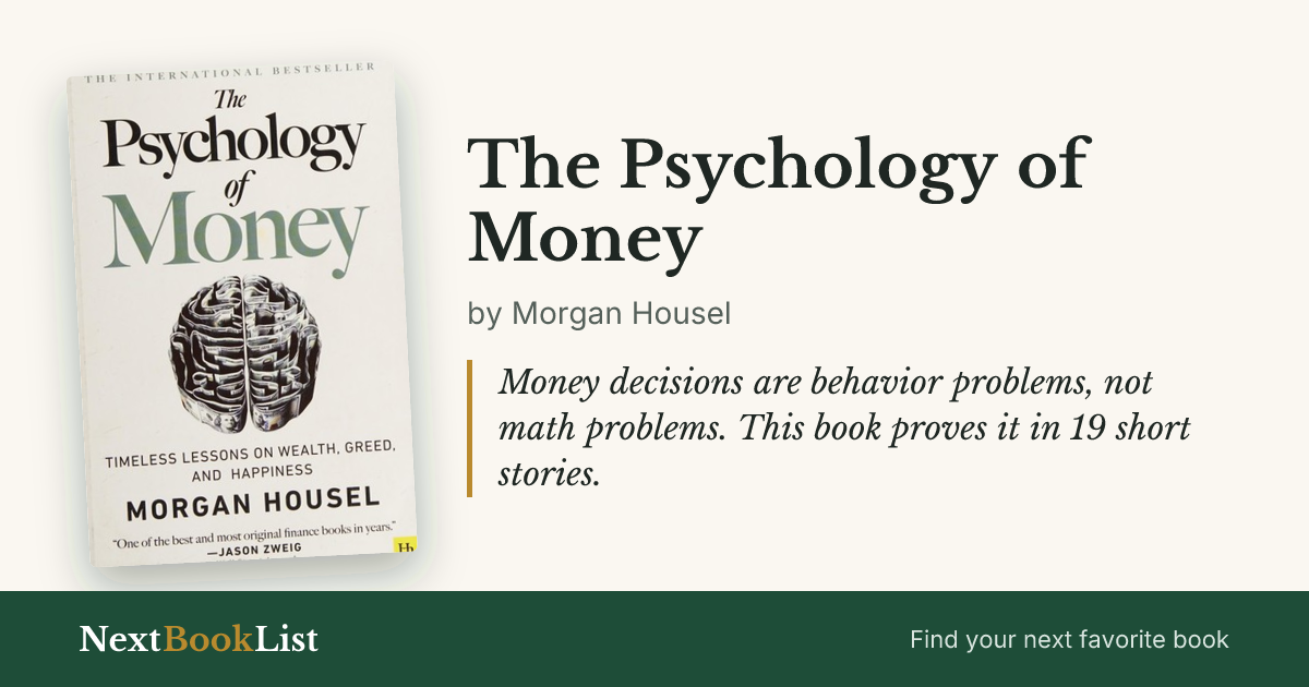 The Psychology of Money by Morgan Housel: book review and summary