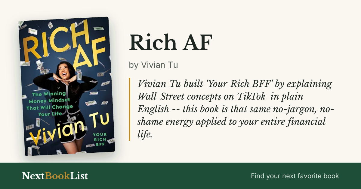Rich AF by Vivian Tu: book review and summary