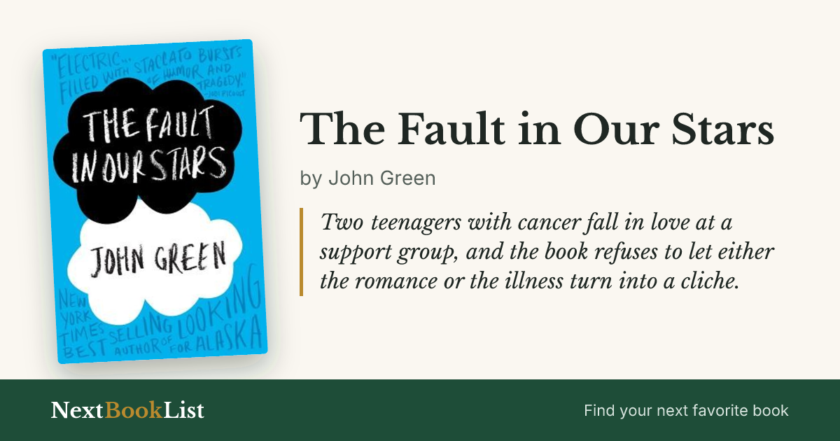 The Fault in Our Stars by John Green: book review and summary