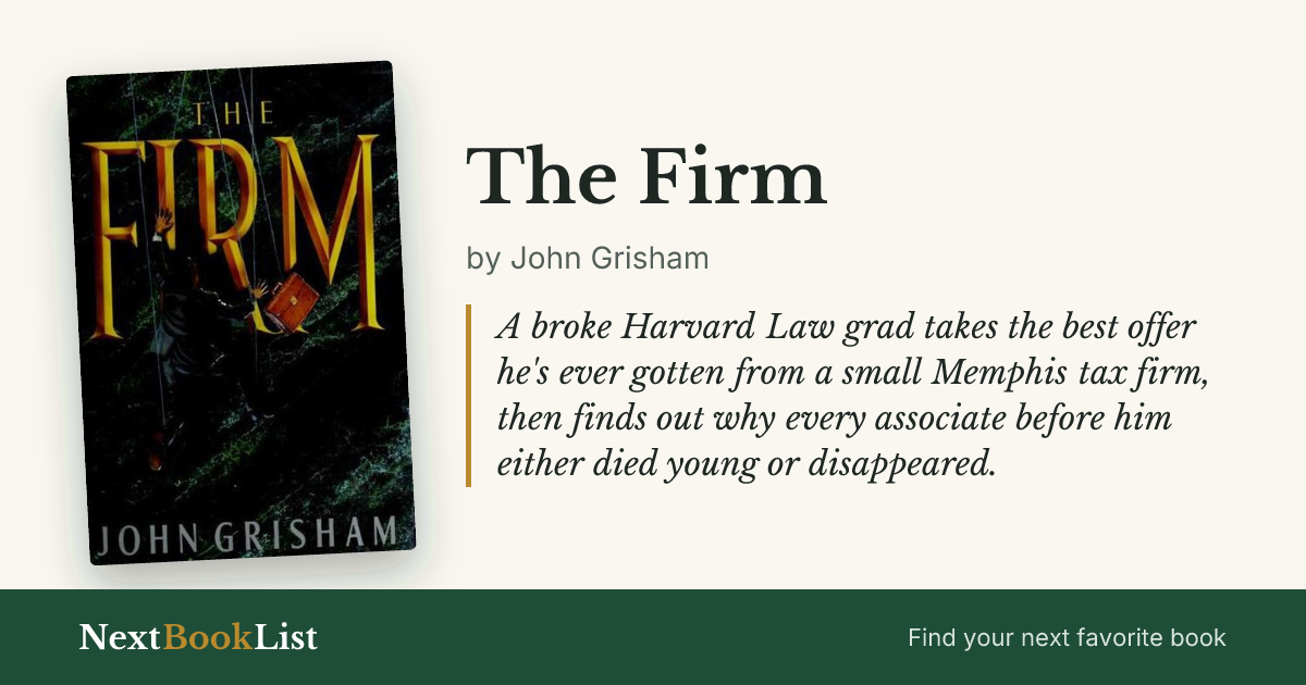 The Firm by John Grisham: book review and summary