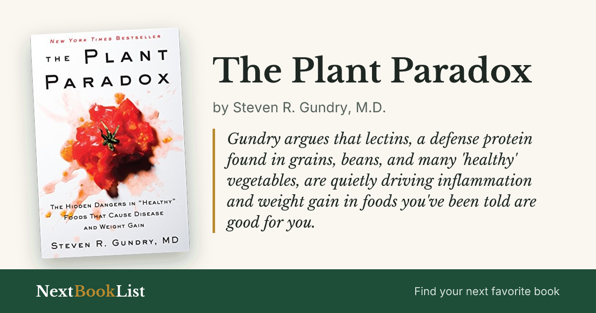 The Plant Paradox by Steven R. Gundry, M.D.: book review and summary