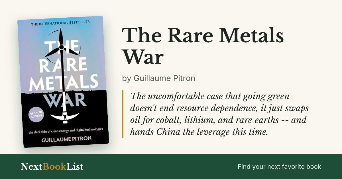 The Rare Metals War by Guillaume Pitron: book review and summary