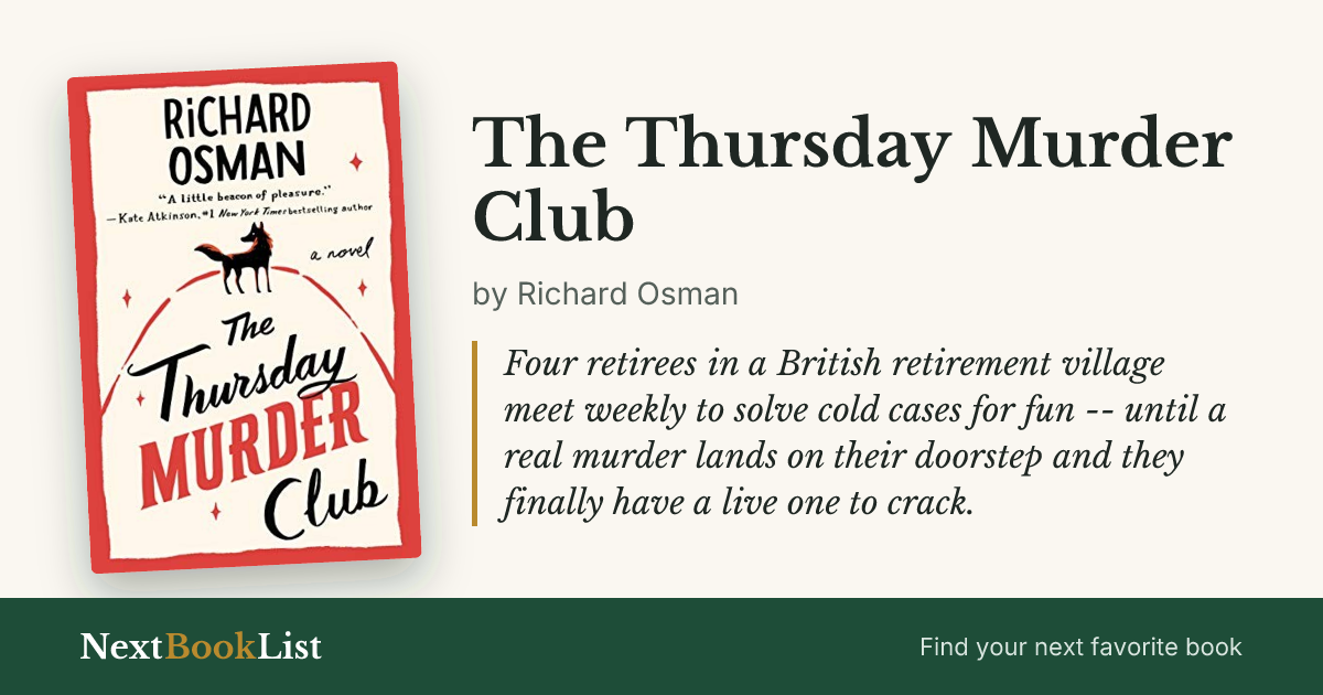 The Thursday Murder Club by Richard Osman: book review and summary