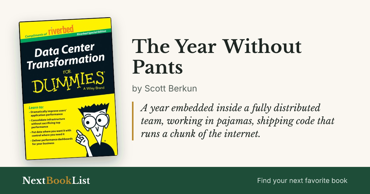 The Year Without Pants by Scott Berkun: book review and summary