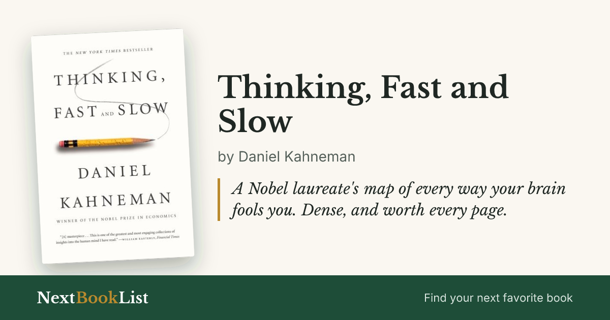 Thinking, Fast and Slow by Daniel Kahneman: book review and summary