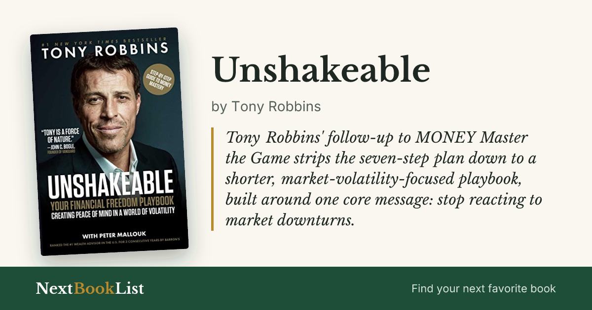 Unshakeable by Tony Robbins: book review and summary