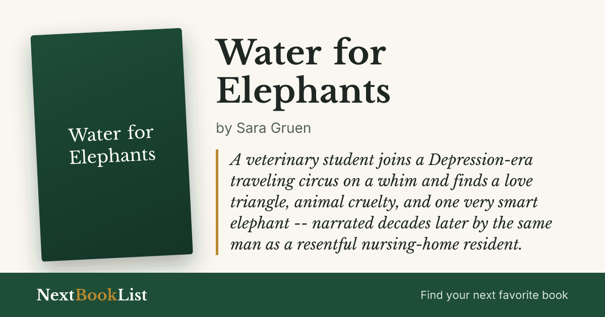 Water for Elephants by Sara Gruen: book review and summary