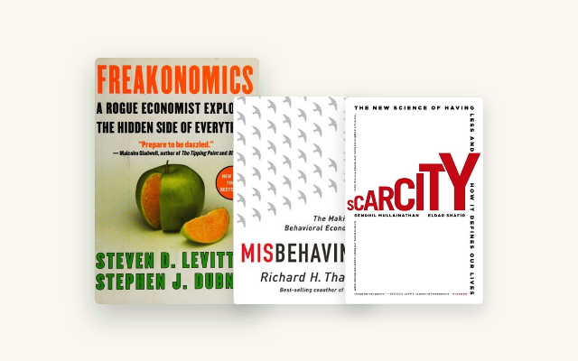 Best Behavioral Economics Books: 6 Ranked by How Counterintuitive They Get cover stack