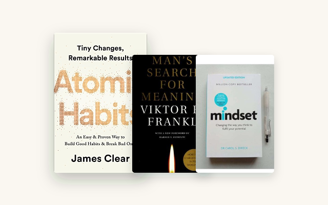 Best Books for Personal Growth: 13 That Compound Over Years cover stack