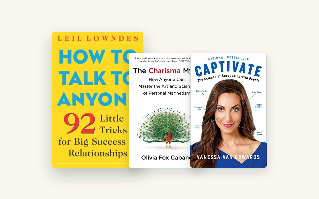 Best Books on Charisma and People Skills: 4 Ranked by What They Fix cover stack
