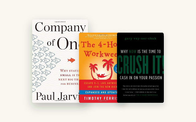 Best Books on Freelancing cover stack