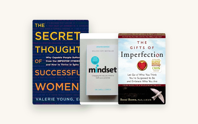 Best Books on Imposter Syndrome cover stack