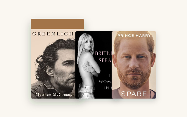 Best Celebrity Memoirs: 6 That Are Actually Well Written cover stack