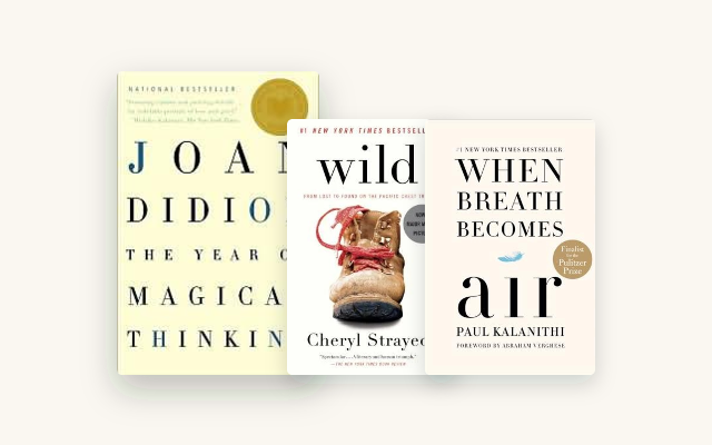 Best Memoirs About Loss and Trauma: 9 That Don't Look Away cover stack