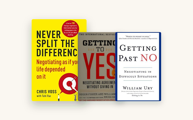 Best Negotiation Books: 4 That Actually Get You to Yes cover stack