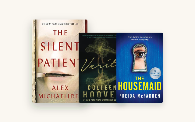 Best Thriller and Mystery Books: 6 That Actually Surprise You cover stack