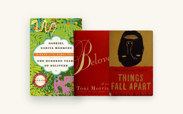 Best World Literature: 8 Novels Beyond the Western Canon cover stack