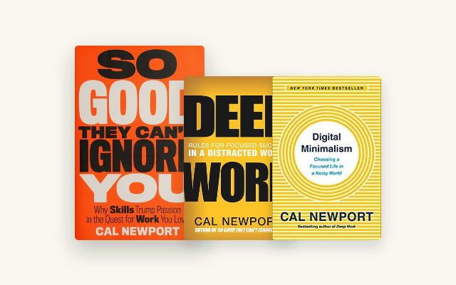 Cal Newport Books in Order: The Complete Reading Path cover stack
