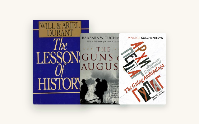Lindy List: 9 History Books That Still Explain the Present cover stack