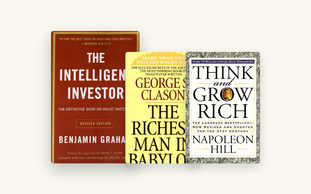 Lindy List: 9 Money Books That Survived 20+ Years cover stack
