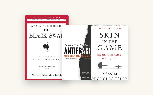 Nassim Taleb's Incerto in Order: 3 Ranked by How Much Math You Want cover stack