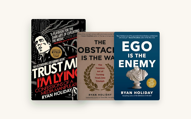 Ryan Holiday Books in Order: The Complete Reading Path cover stack