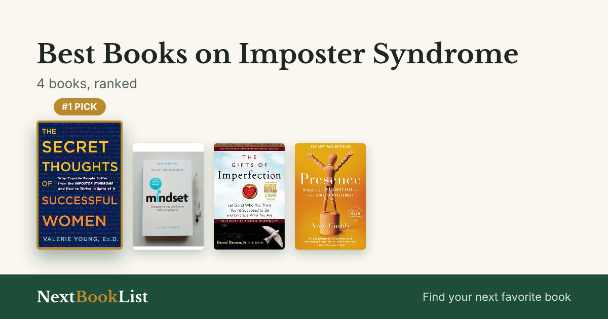 Best Books on Imposter Syndrome: ranked list of 4 books