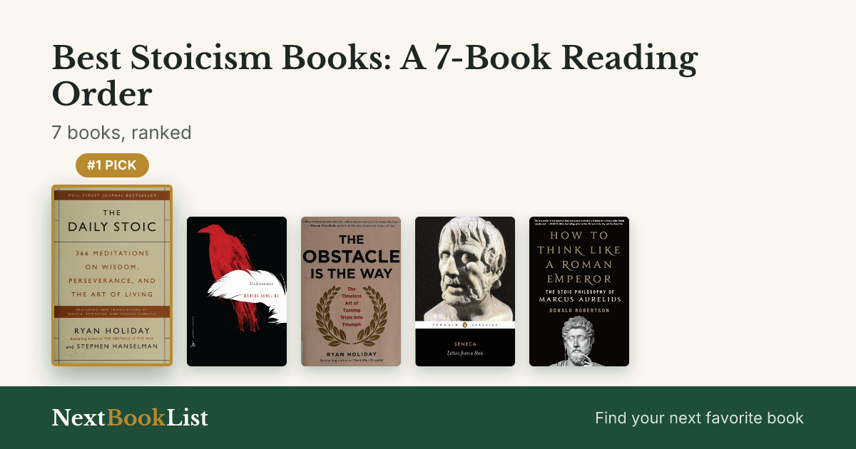 Best Stoicism Books: A 7-Book Reading Order: ranked list of 7 books